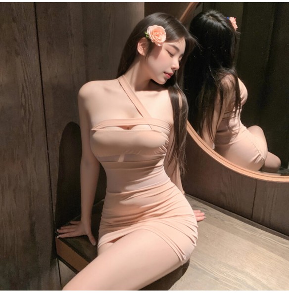 FEE ET MOI - Hot Babe Off-Shoulder Tube Nightdress (Skin Color) FEE ET MOI - Hot Babe Off-Shoulder Tube Nightdress (Skin Color)